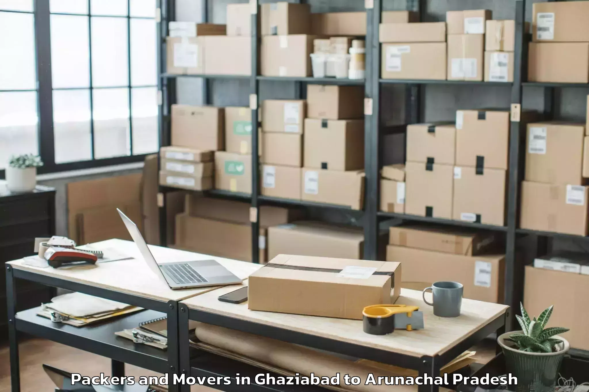 Professional Ghaziabad to Roing Packers And Movers